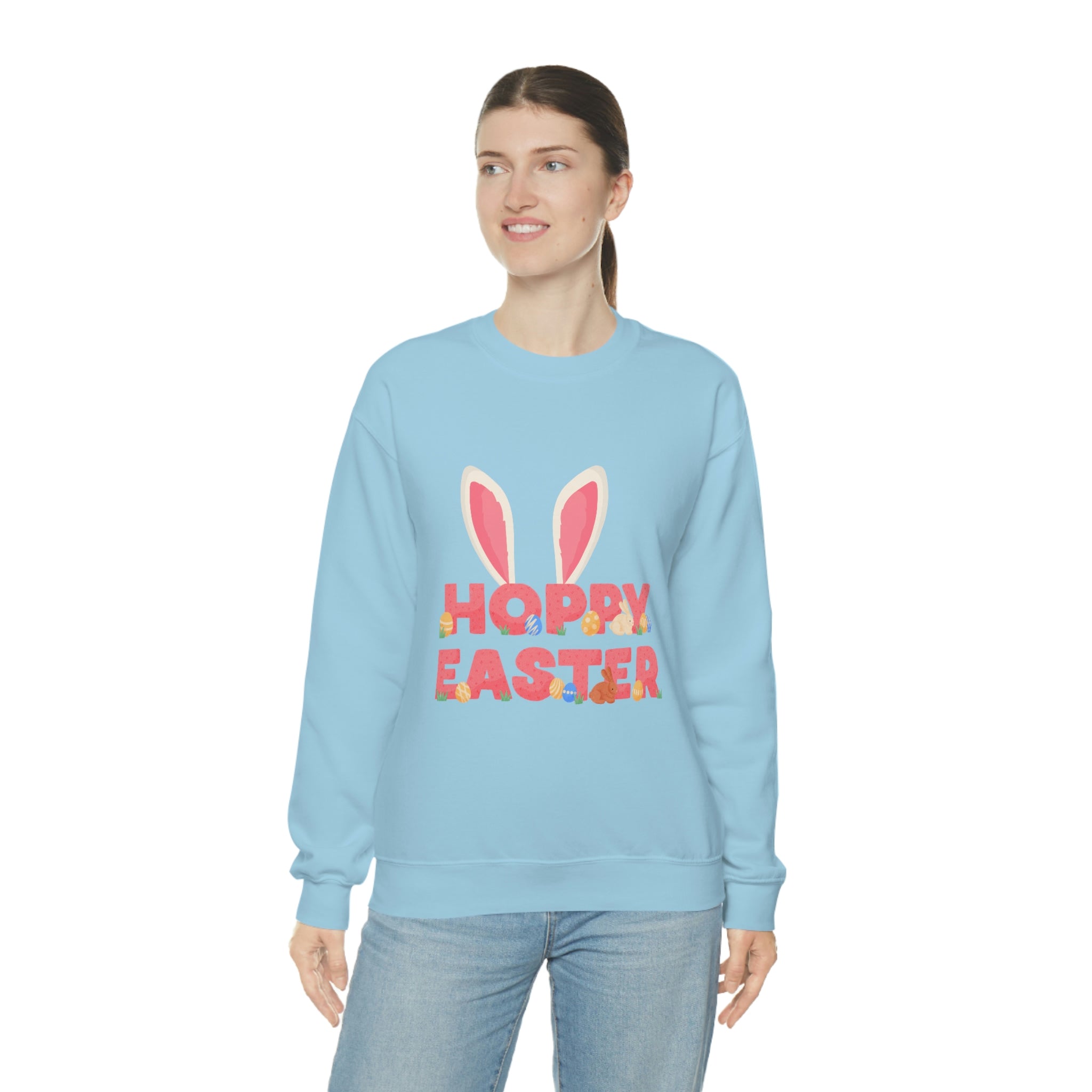 The Hoppy Easter Unisex Heavy Blend™ Crewneck Sweatshirt