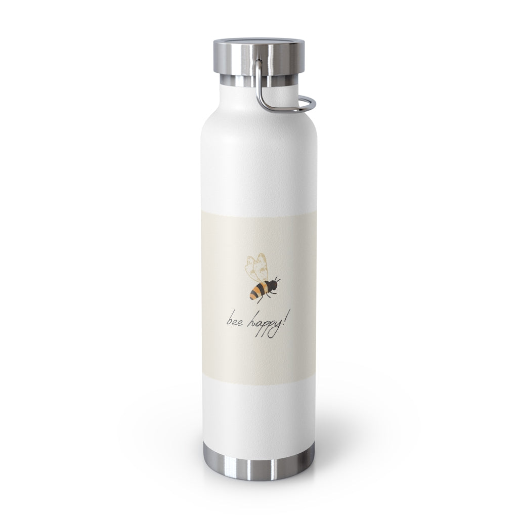 Bee Happy 22oz Vacuum Insulated Bottle