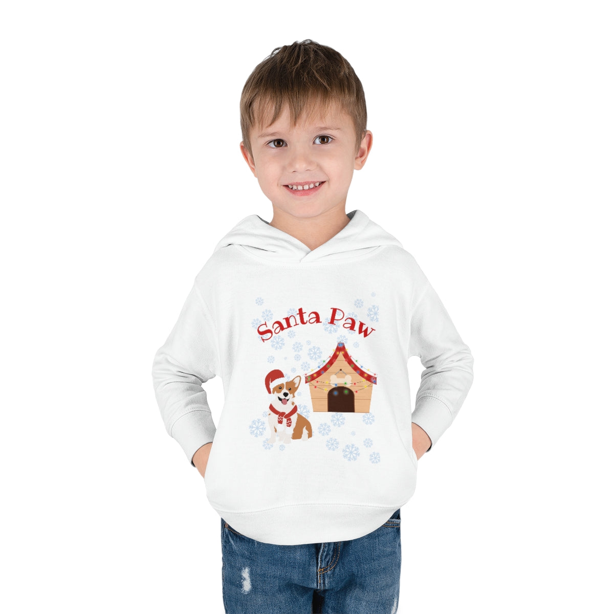 Santa Paw Toddler Pullover Fleece Hoodie