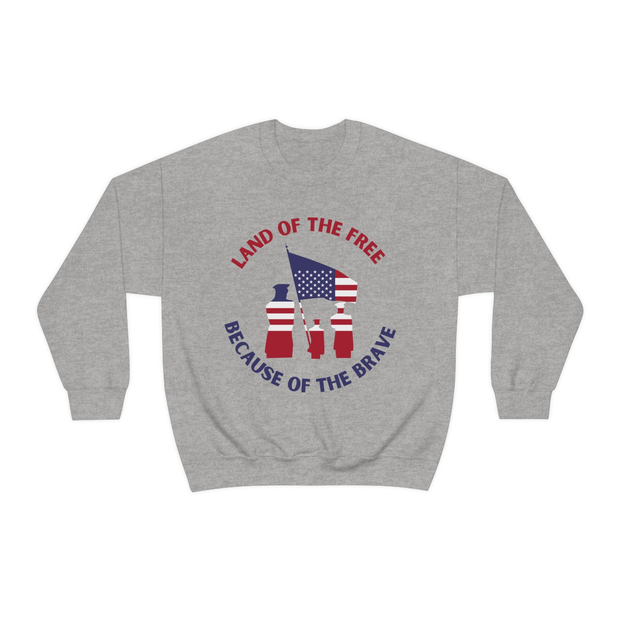 Memorial Day Land Of The Free Unisex Heavy Blend™ Crewneck Sweatshirt