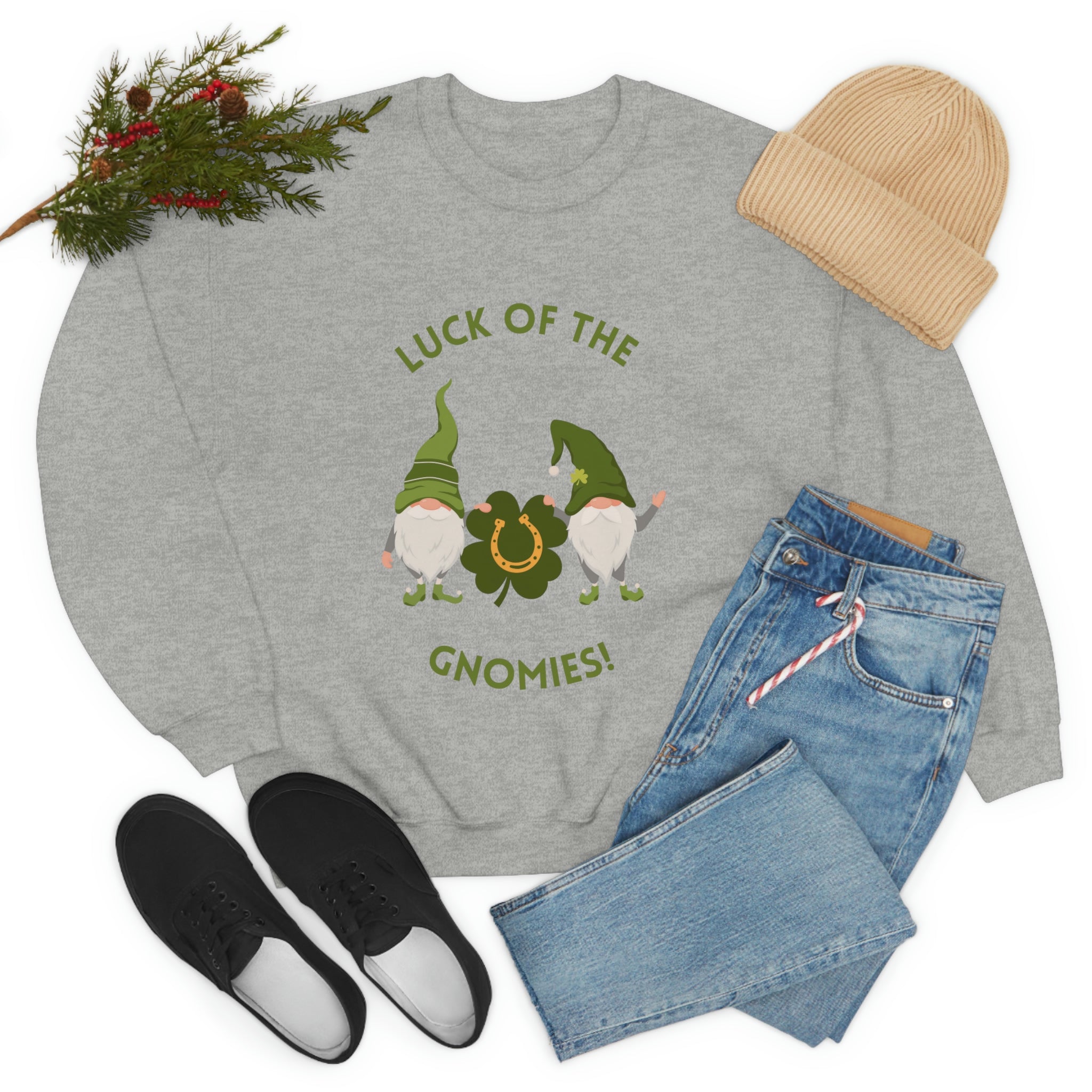 The Luck Of The Gnomies! Unisex Heavy Blend™ Crewneck Sweatshirt