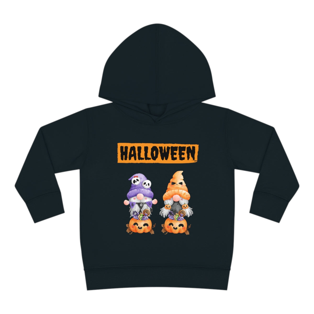 Happy Halloween Pumpkin Candies Toddler Pullover Fleece Hoodie