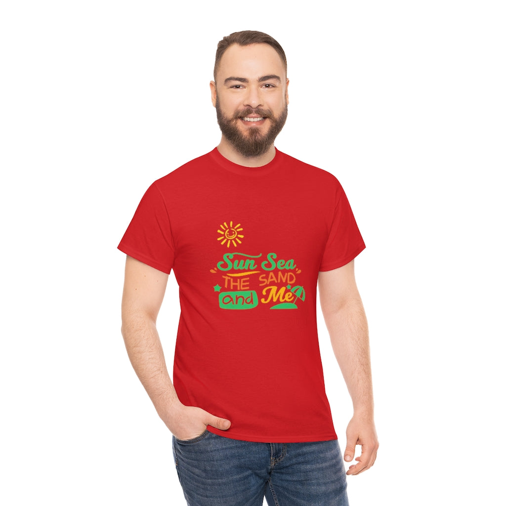 Sun Sea The Sand and Me Unisex Heavy Cotton Tee