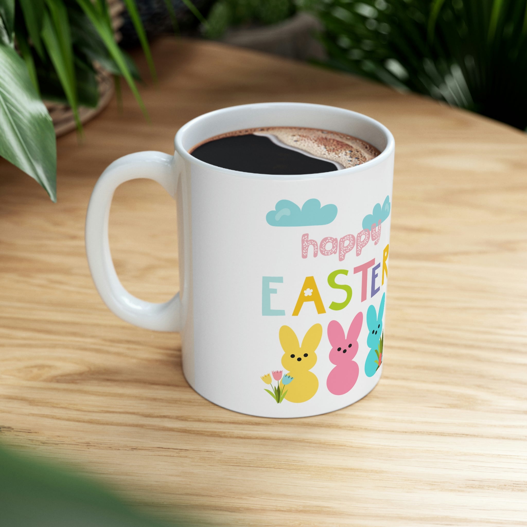 Happy Easter Bunny Ceramic Mug 11oz