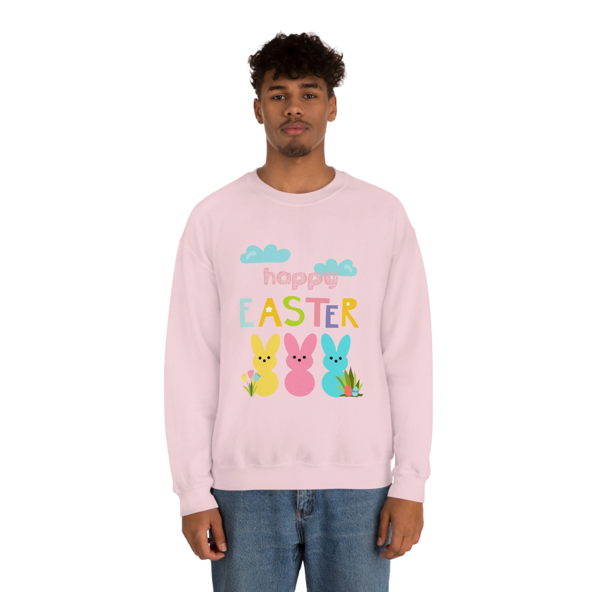 Happy Easter Bunny Unisex Heavy Blend™ Crewneck Sweatshirt