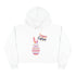 Happy Easter Day Bunny Crop Hoodie