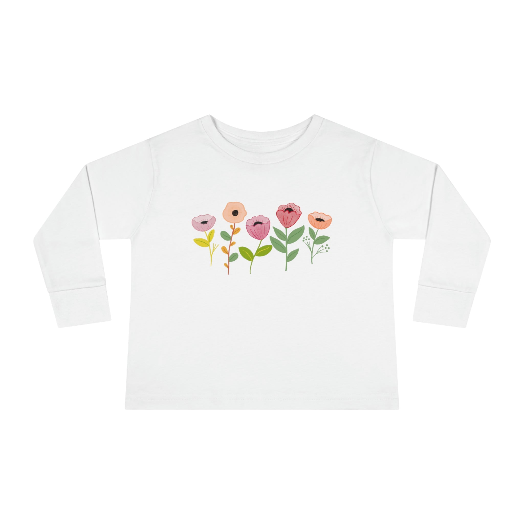 Spring Flowers Toddler Long Sleeve Tee