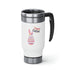 Happy Easter Day Bunny Stainless Steel Travel Mug with Handle, 14oz