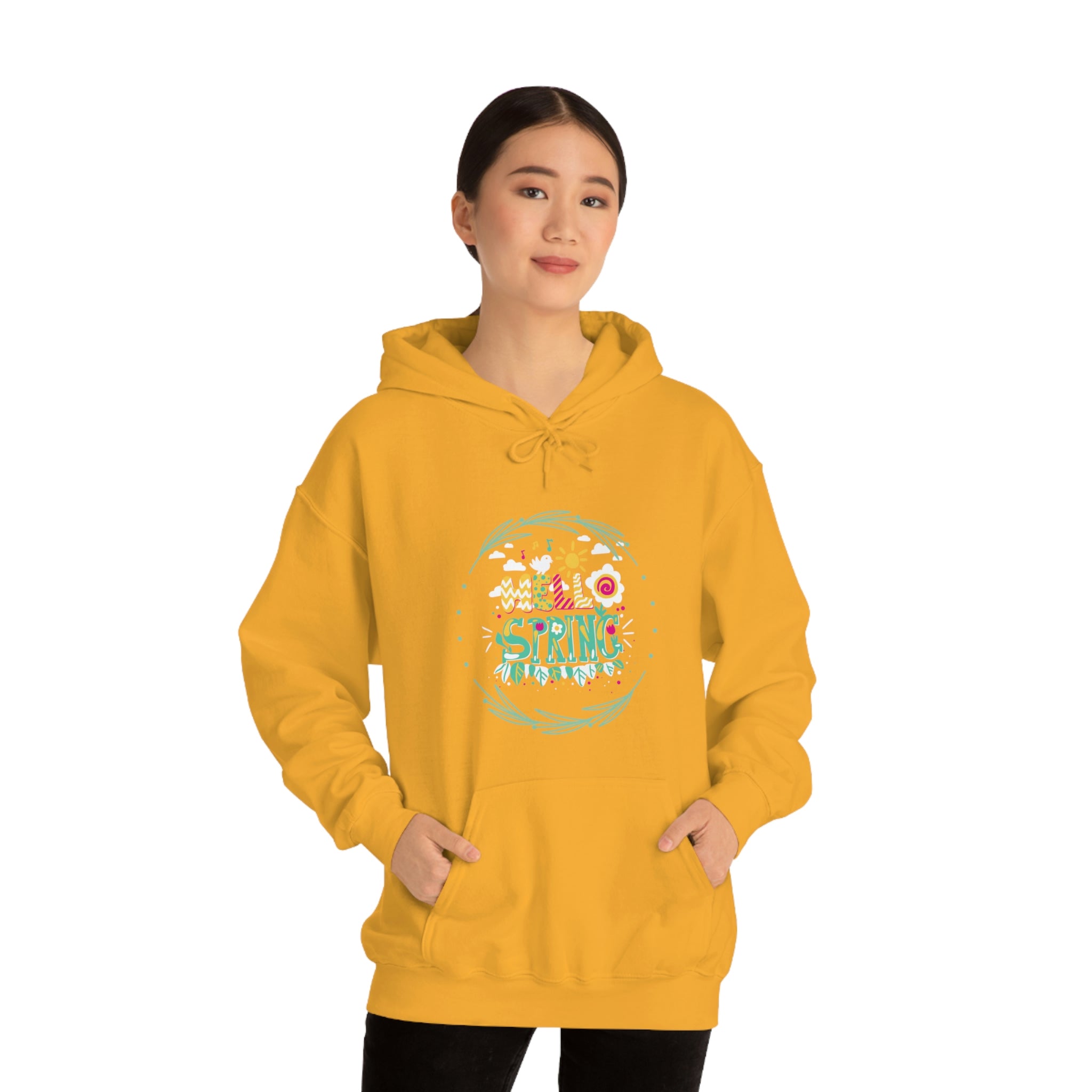 Hello Spring Unisex Heavy Blend™ Hooded Sweatshirt