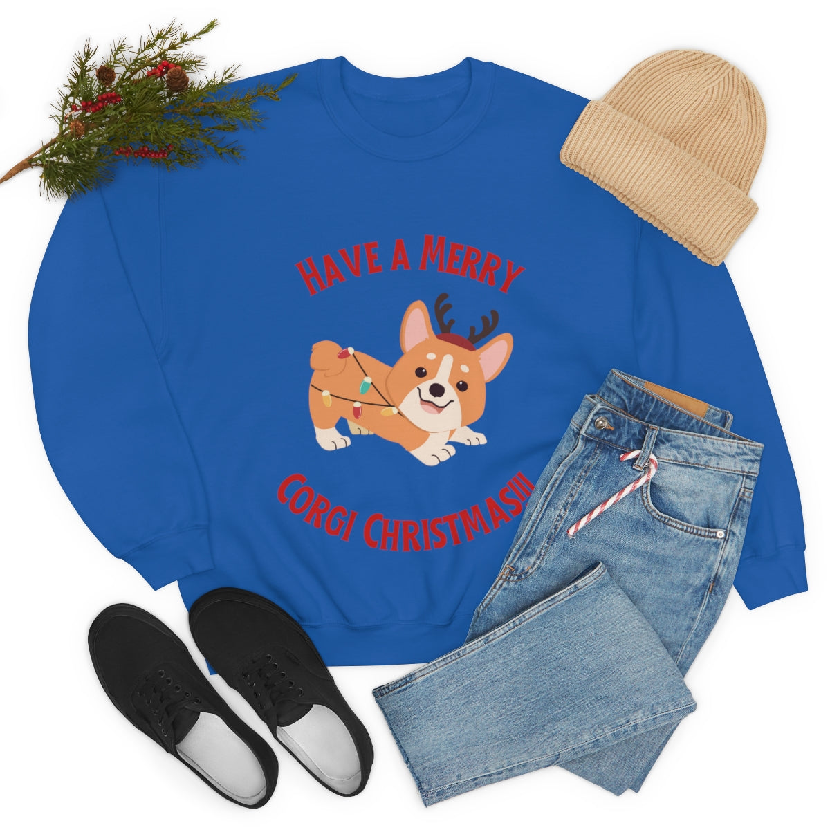 Have A Merry Corgi Christmas Unisex Heavy Blend™ Crewneck Sweatshirt