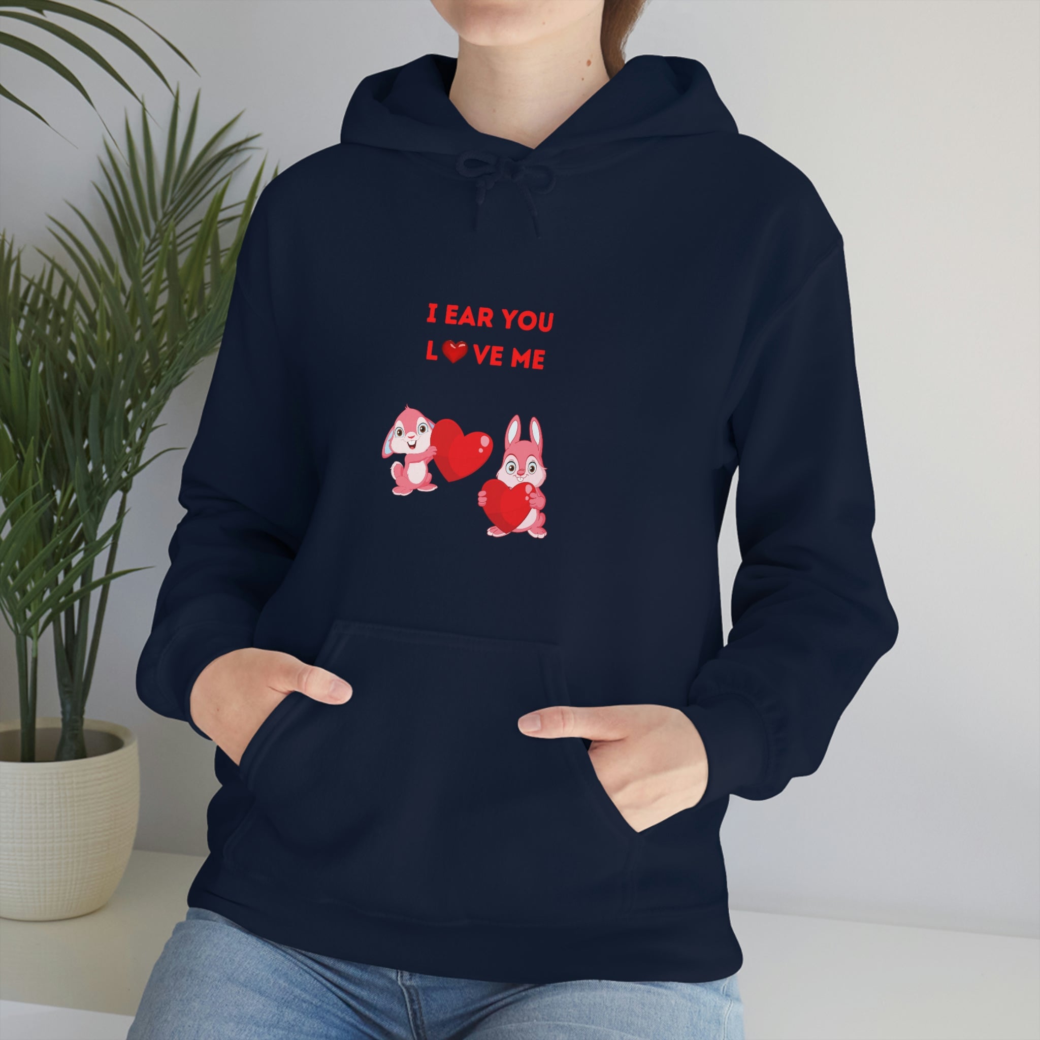 I Ear You Love Me Unisex Heavy Blend™ Hooded Sweatshirt