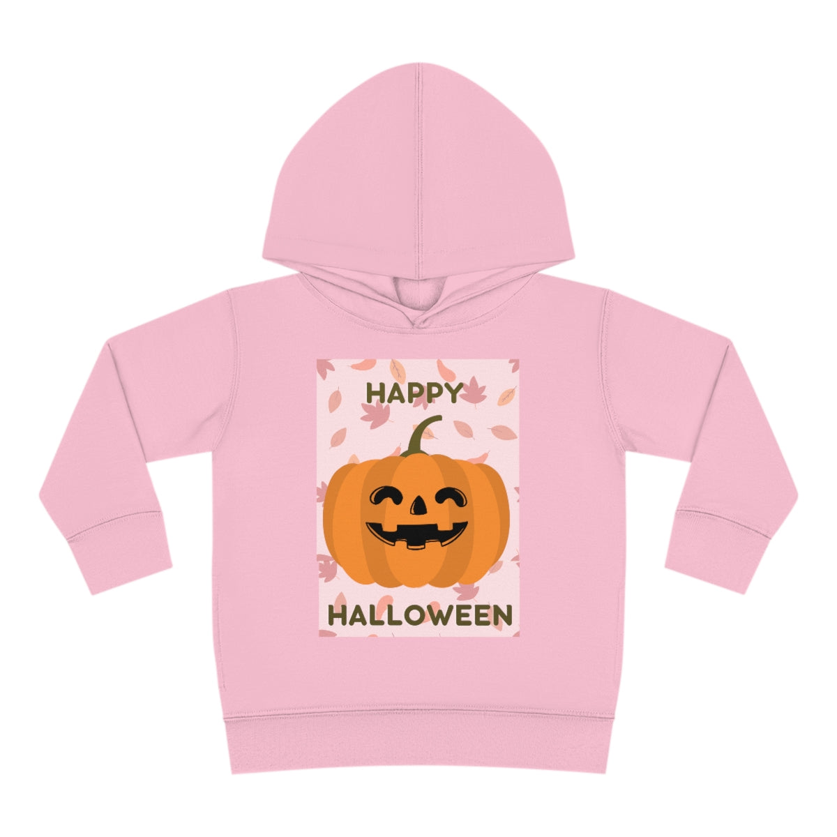 Happy Smiling Halloween Toddler Pullover Fleece Hoodie