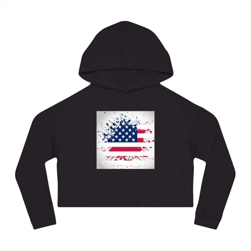 Old Glory Women’s Cropped Hooded Sweatshirt Old Glory