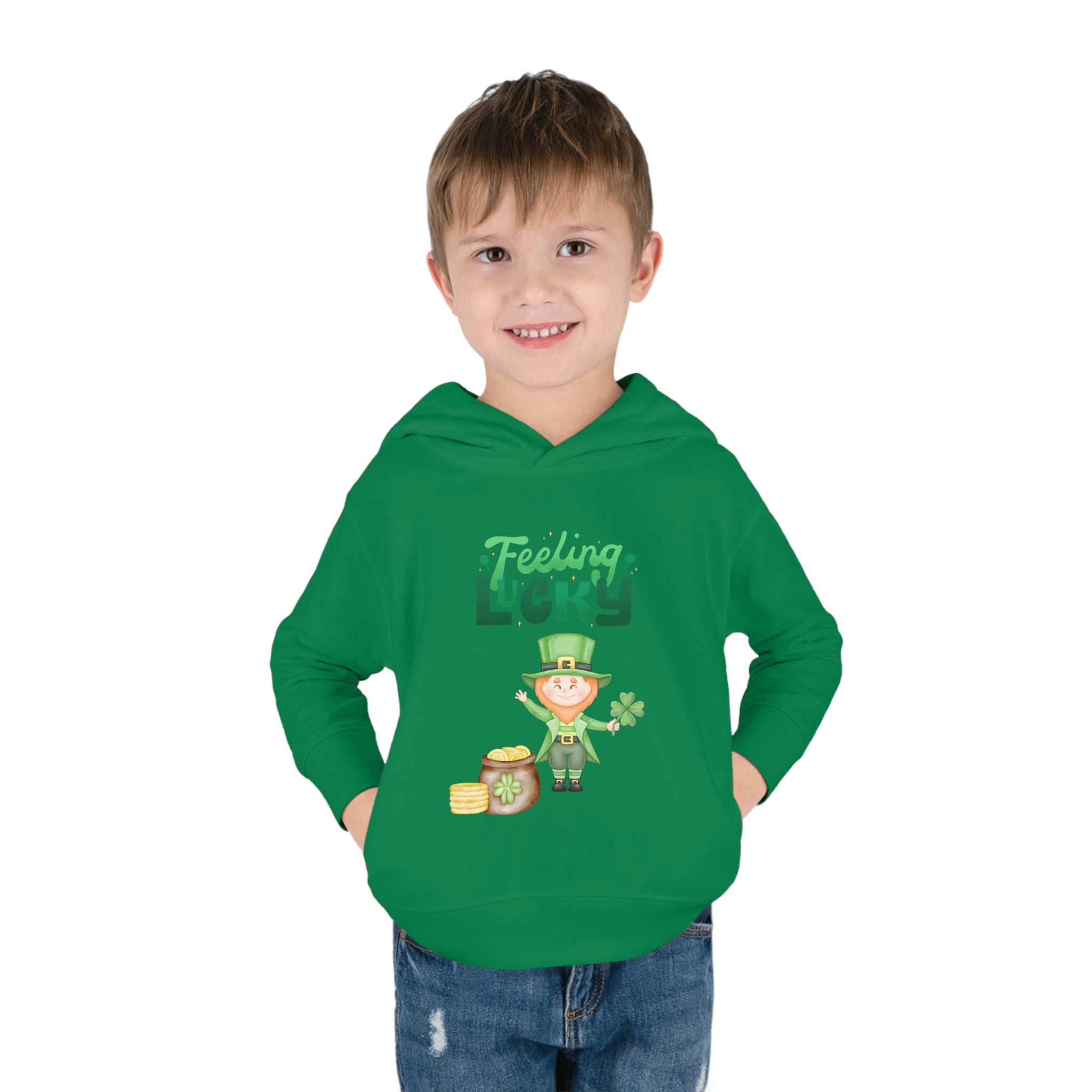 Feeling Lucky Toddler Pullover Fleece Hoodie