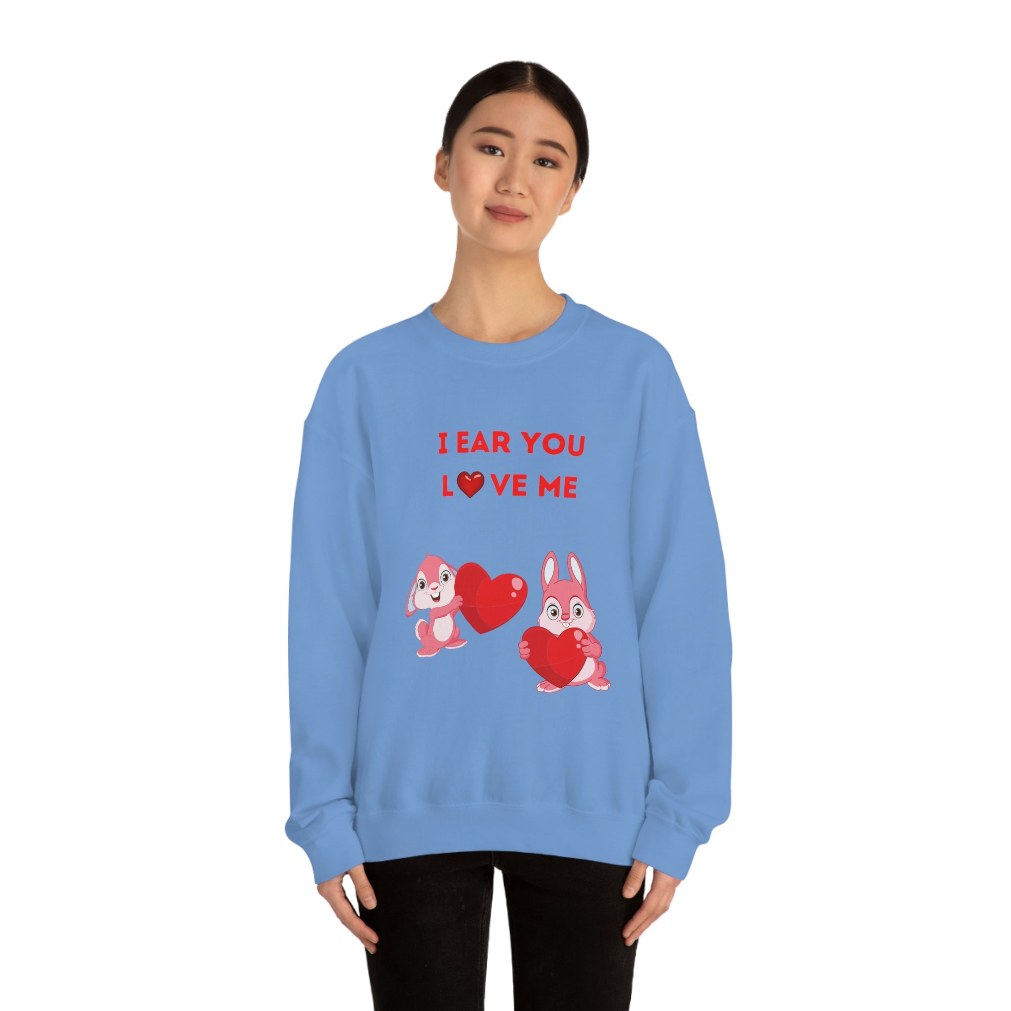 I Ear You Love Me Unisex Heavy Blend™ Crewneck Sweatshirt