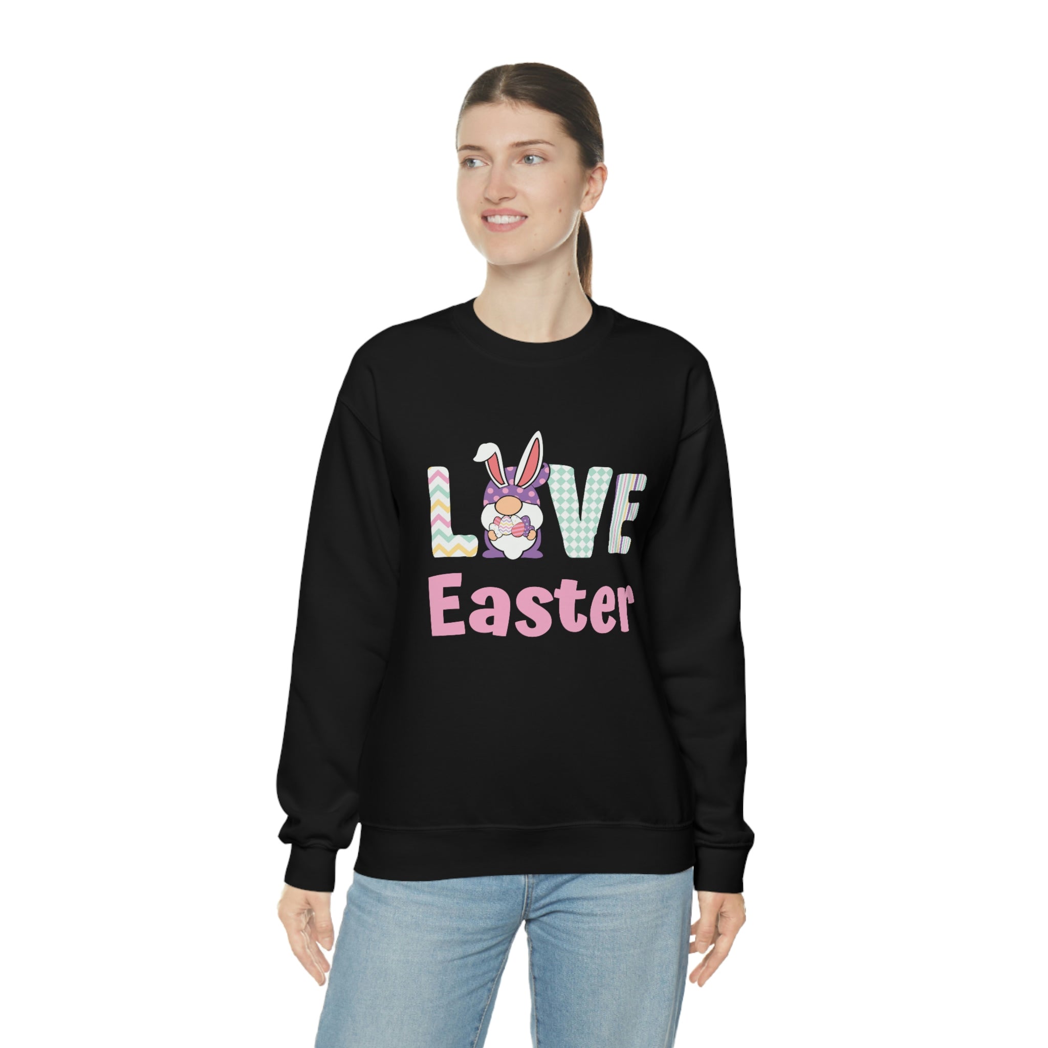 Gnome Love Easter Unisex Heavy Blend™ Crewneck Sweatshirt