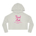 Proud Mom Women’s Cropped Hooded Sweatshirt