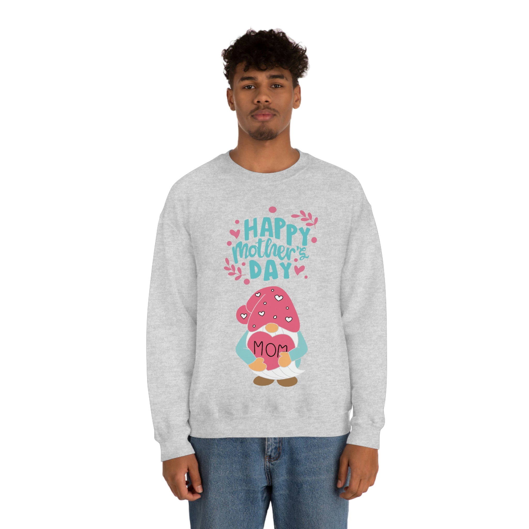 Happy Mother's Day Gnome Unisex Heavy Blend™ Crewneck Sweatshirt