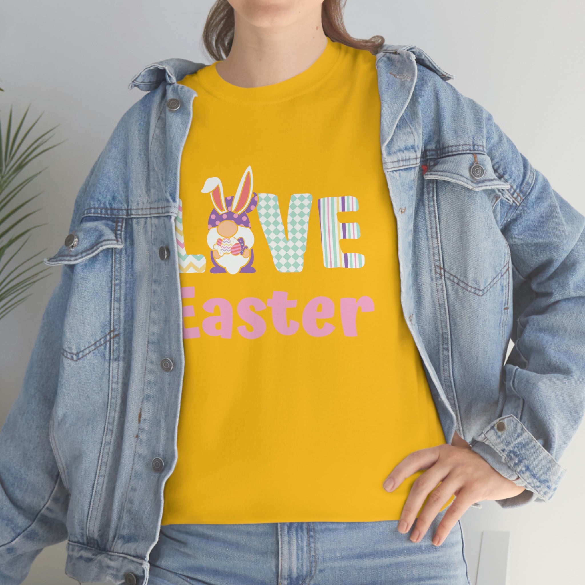 Gnome Love Easter Unisex Heavy Cotton Tee