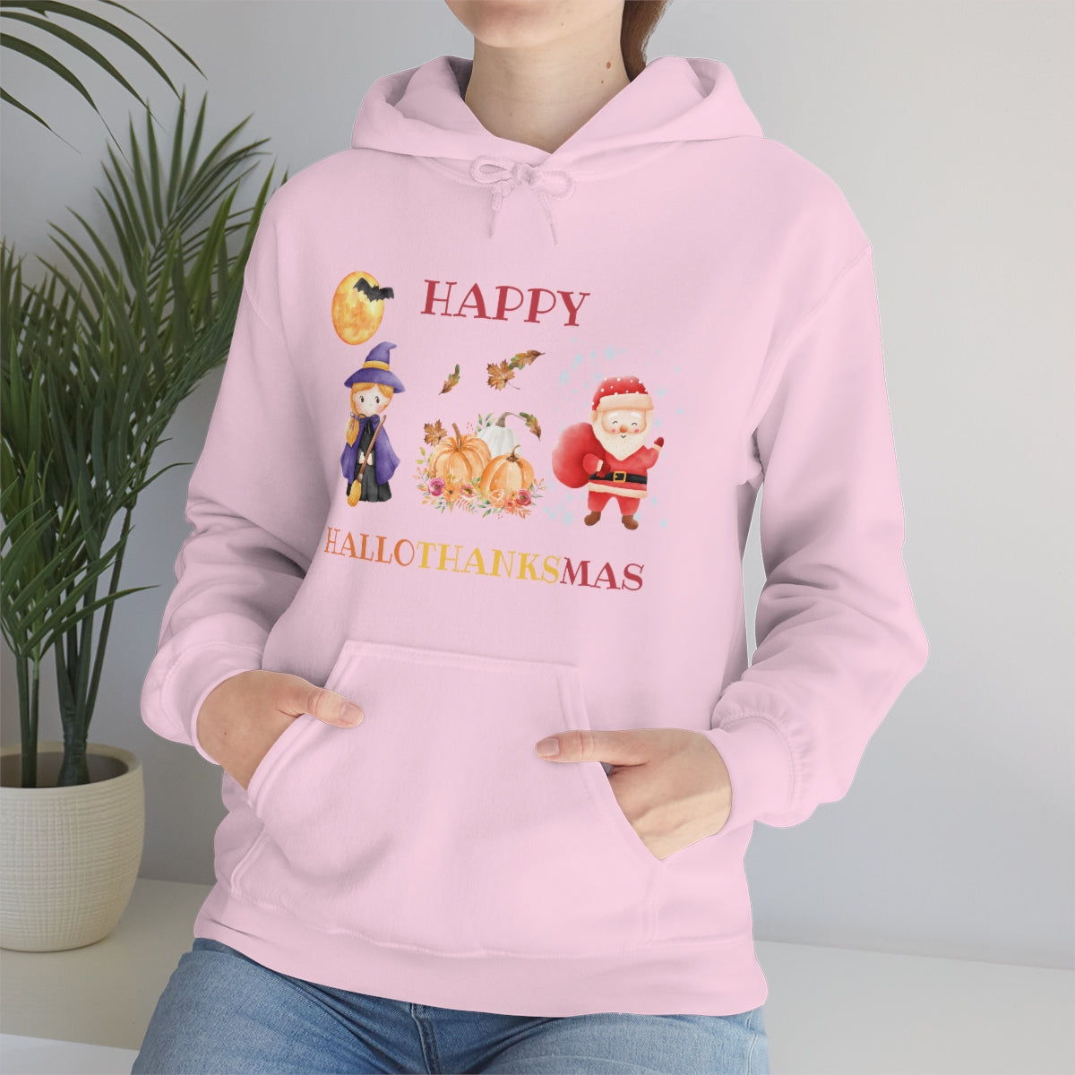 Happy Hallothanksmas Unisex Heavy Blend™ Hooded Sweatshirt