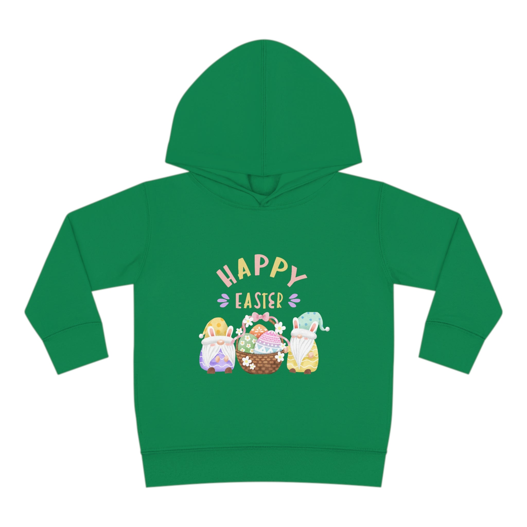 Happy Easter Gnome Toddler Pullover Fleece Hoodie