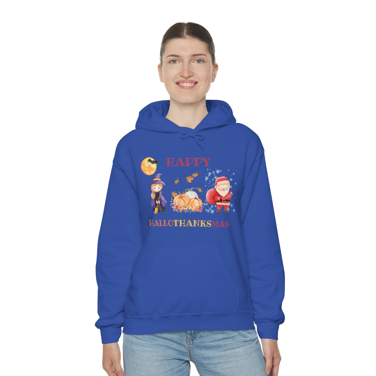 Happy Hallothanksmas Unisex Heavy Blend™ Hooded Sweatshirt