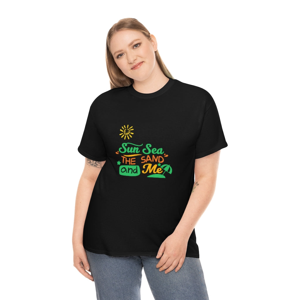 Sun Sea The Sand and Me Unisex Heavy Cotton Tee