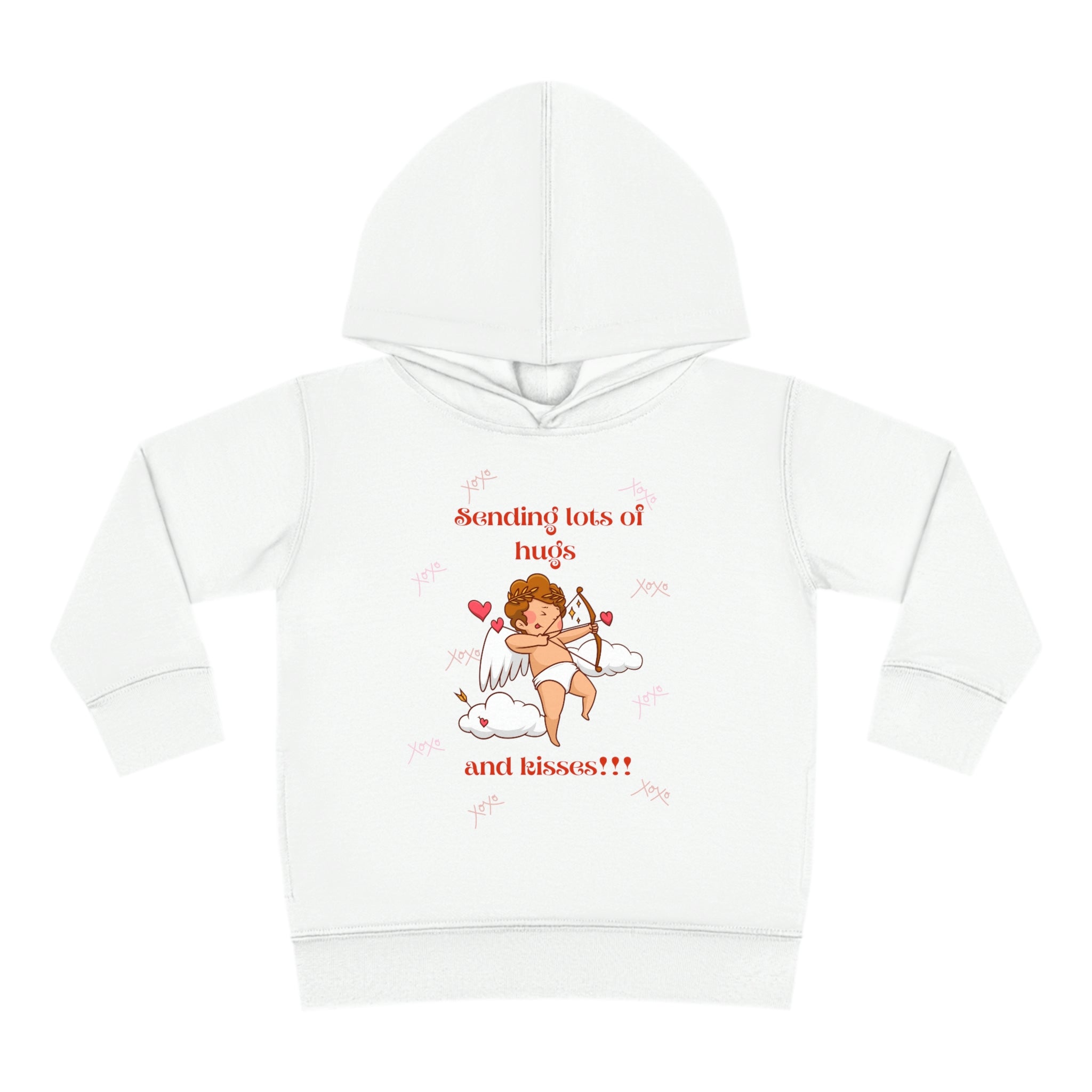 Sending Lots Of Hugs & Kisses!!! Toddler Pullover Fleece Hoodie