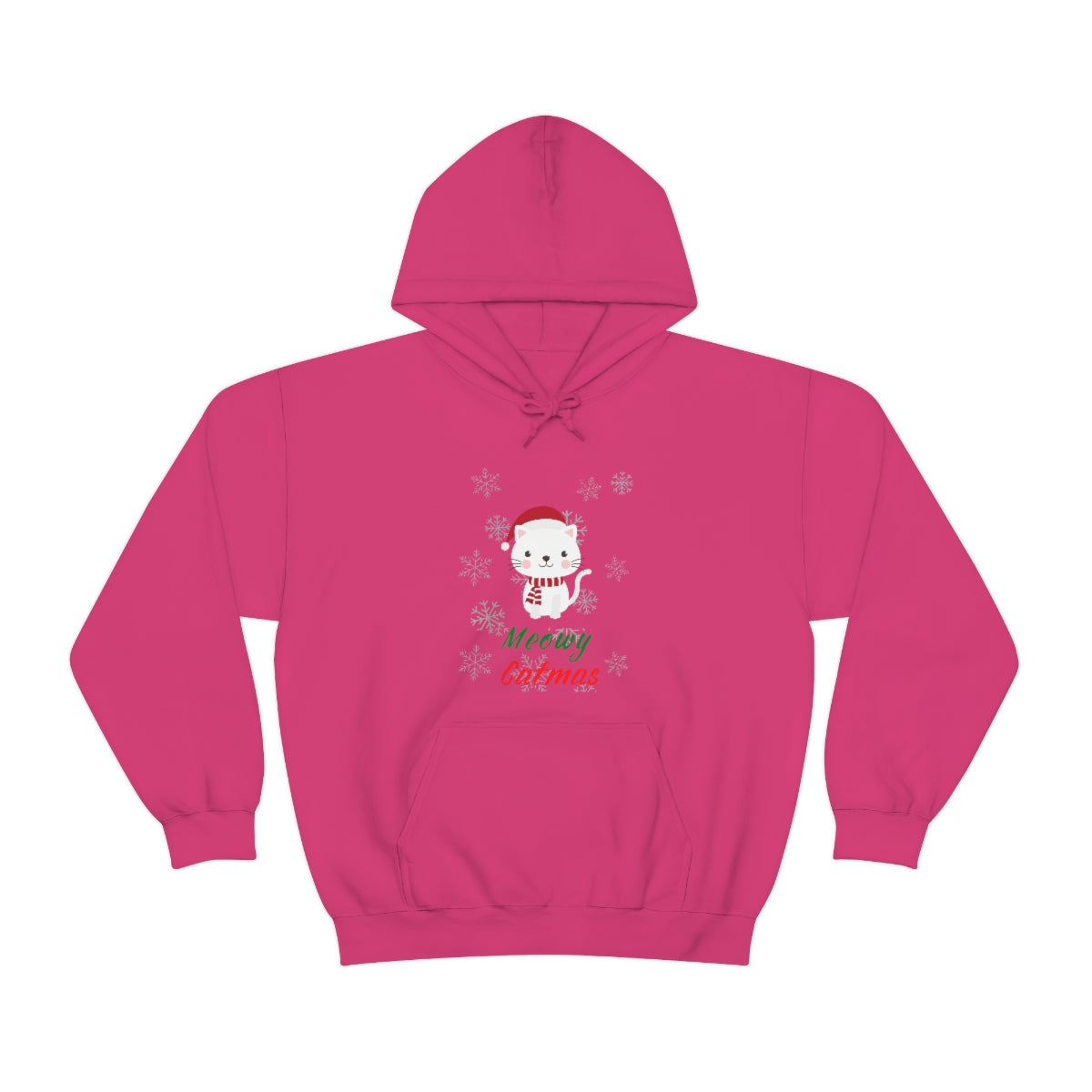 Meowy Catmas Unisex Heavy Blend™ Hooded Sweatshirt