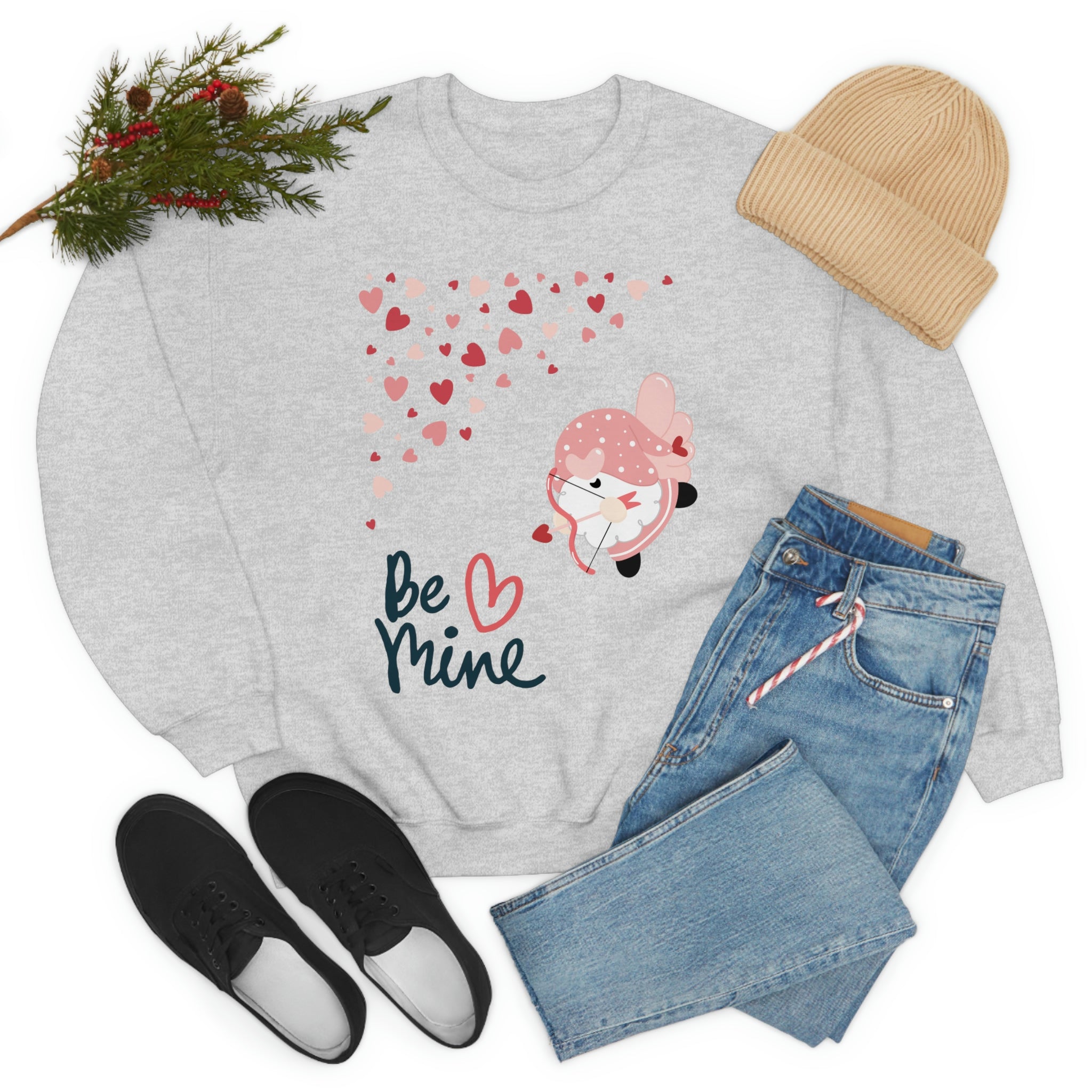 Be Mine Gnome!! Unisex Heavy Blend™ Crewneck Sweatshirt