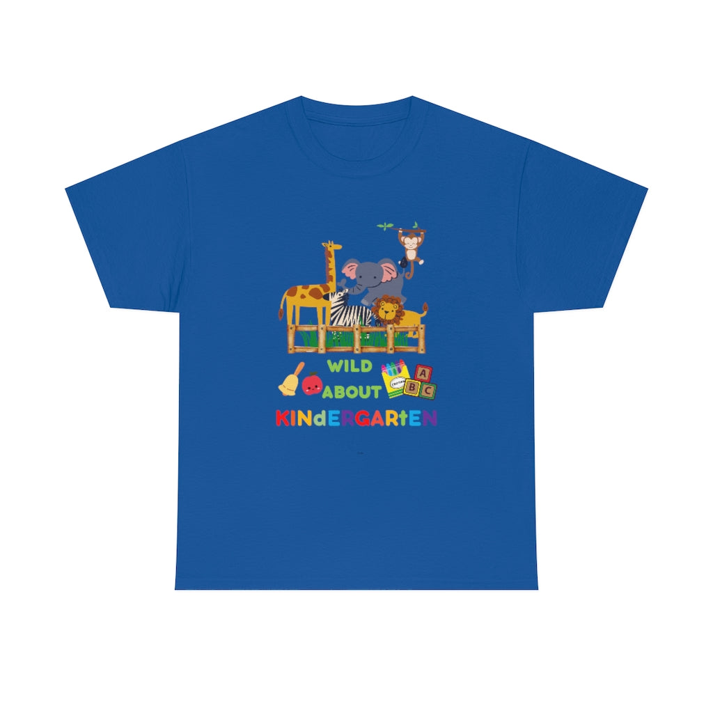 Wild About Kindergarten Unisex Heavy Cotton Tee