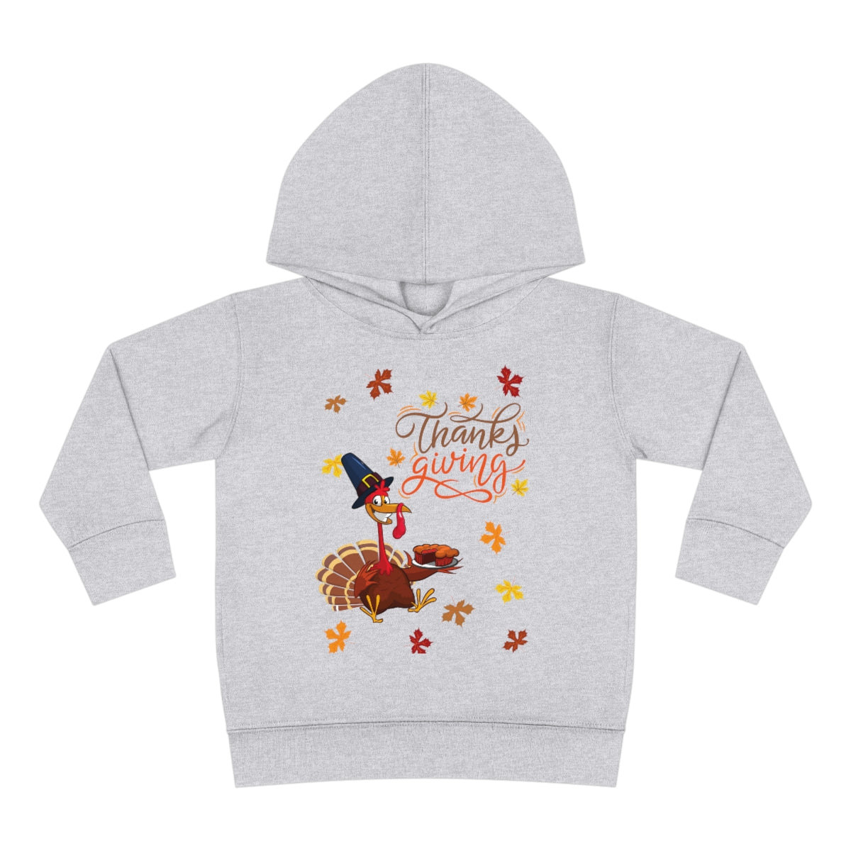 Thanksgiving Turkey Toddler Pullover Fleece Hoodie