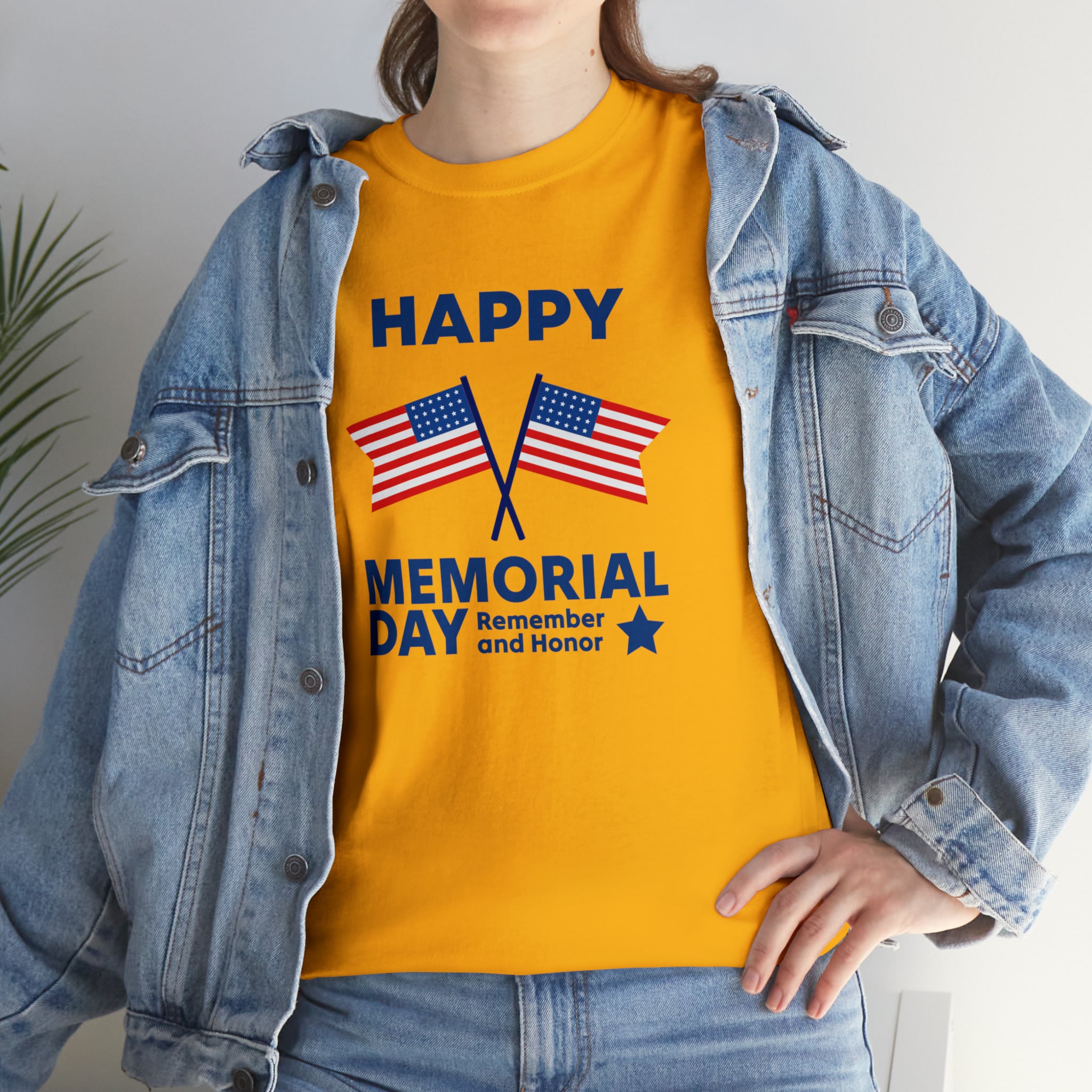 Happy Memorial Day Unisex Heavy Cotton Tee