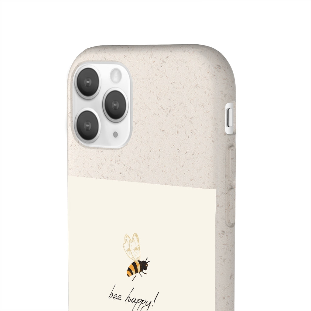 Bee Happy Biodegradable Case