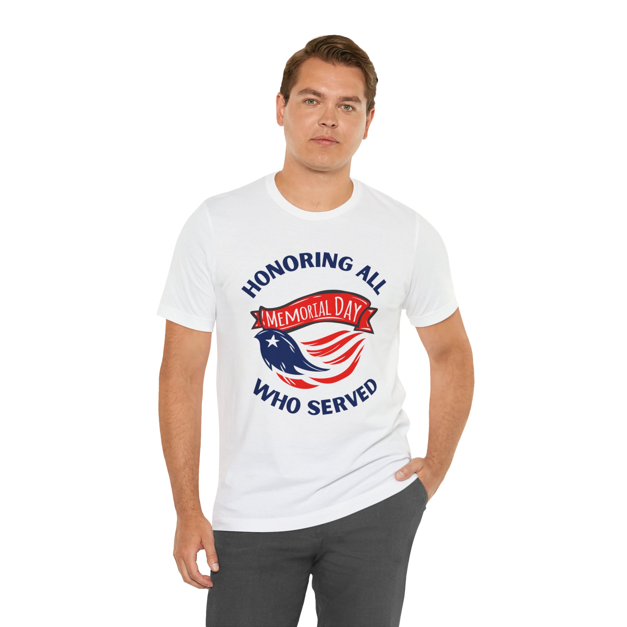 Memorial Day Honoring All Who Served Unisex Jersey Short Sleeve Tee