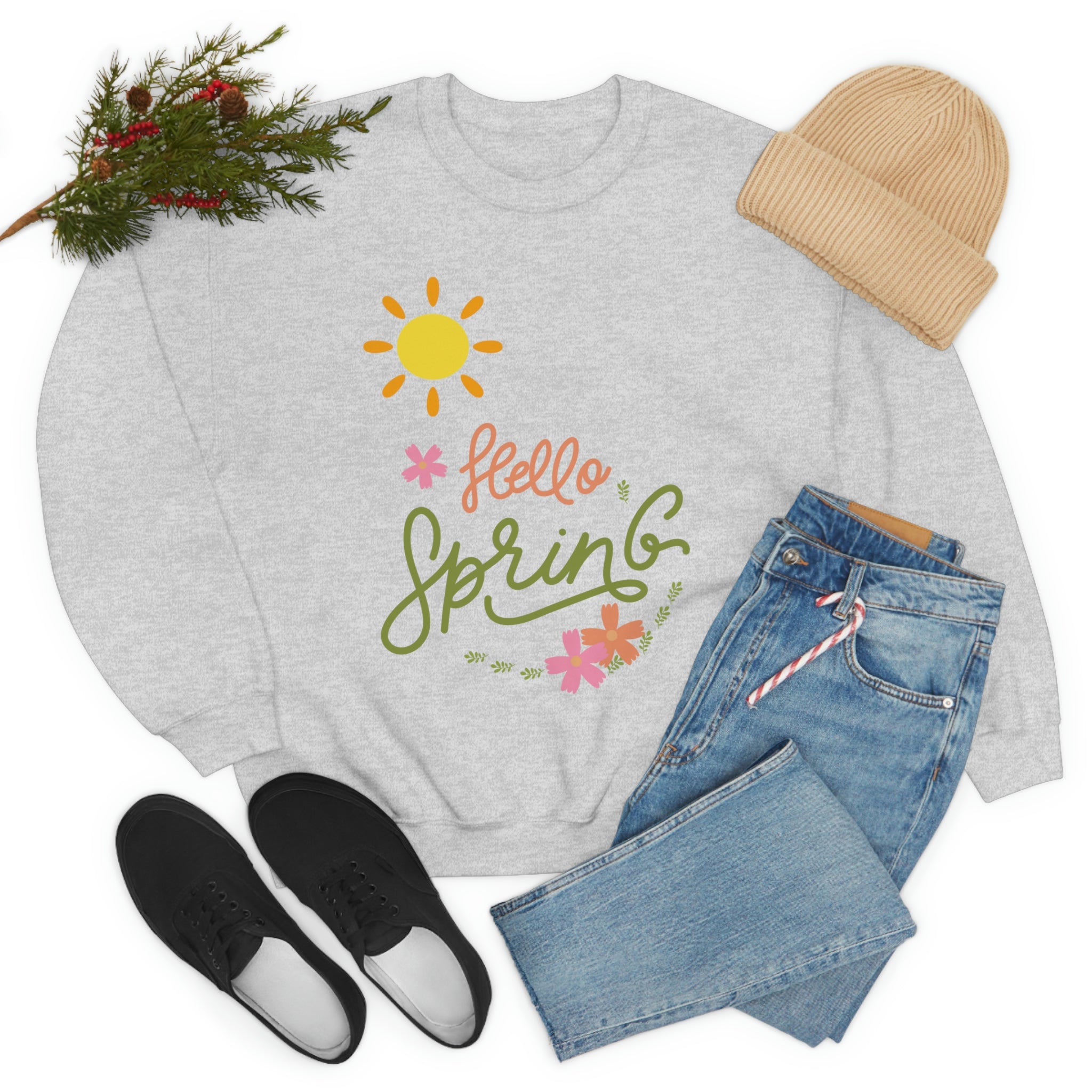 Spring Sunshine Unisex Heavy Blend™ Crewneck Sweatshirt