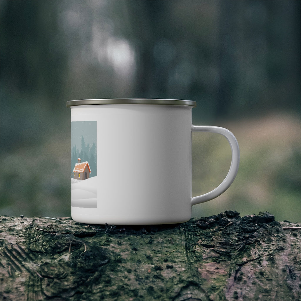 Christmas Season Enamel Camping Mug