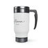 Happy Mama Day Stainless Steel Travel Mug with Handle, 14oz