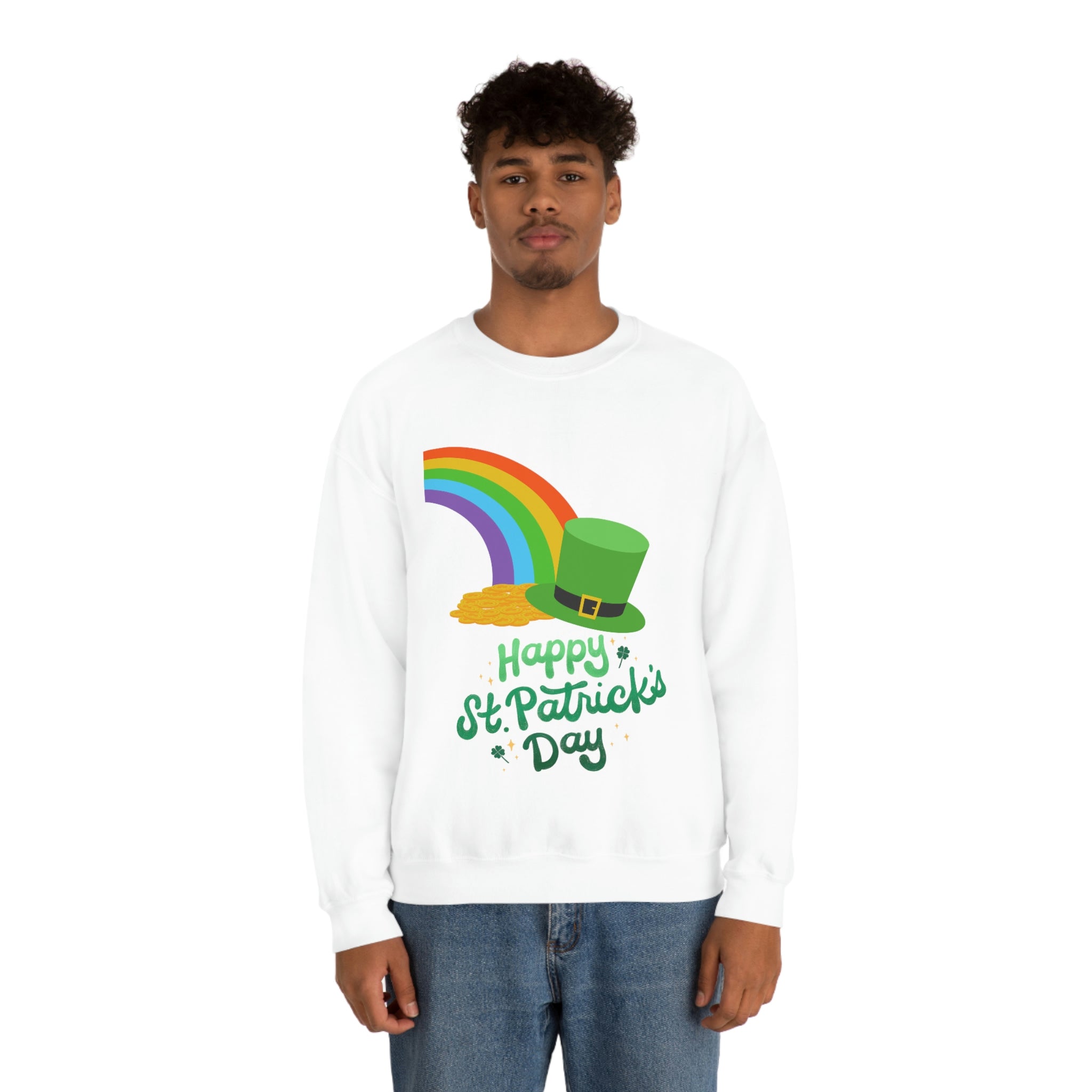 Happy Saint Patrick Day Unisex Heavy Blend™ Crewneck Sweatshirt