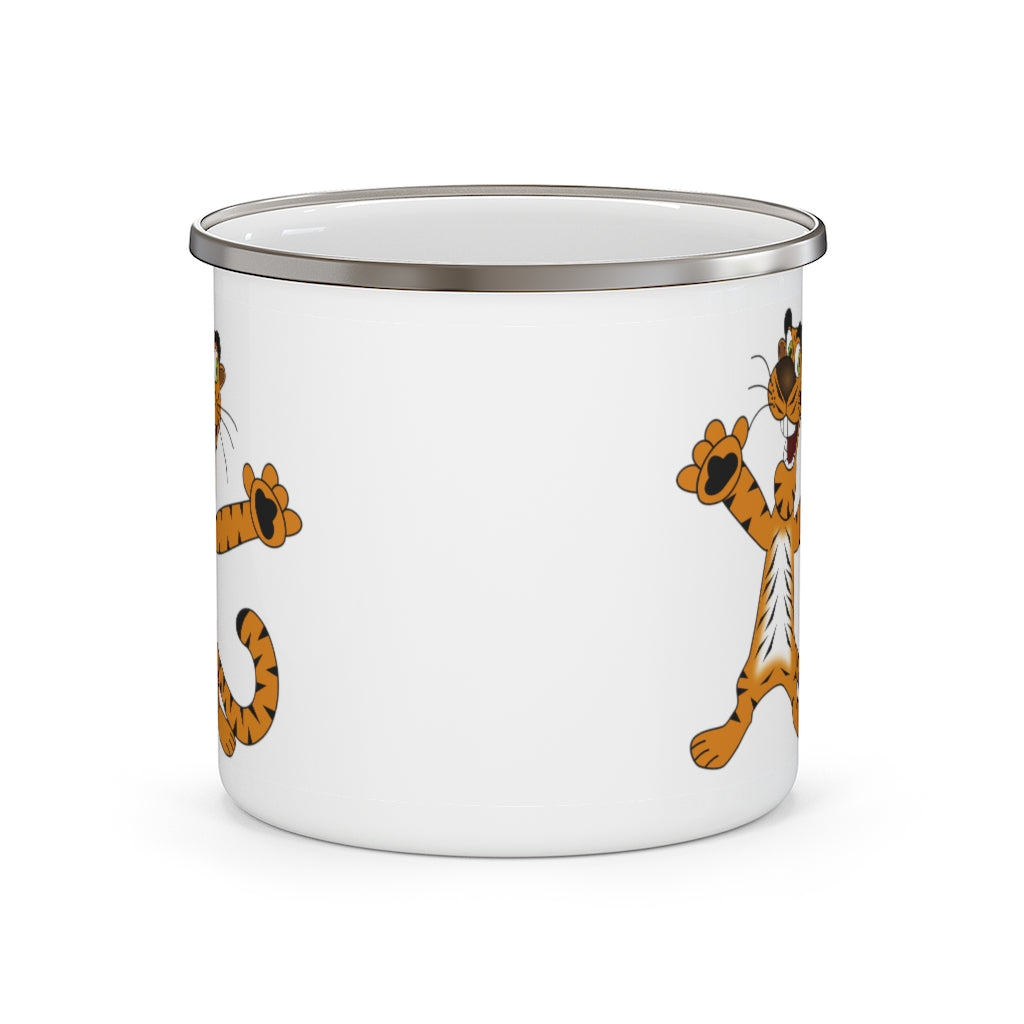 Tigers Enamel Camping Mug