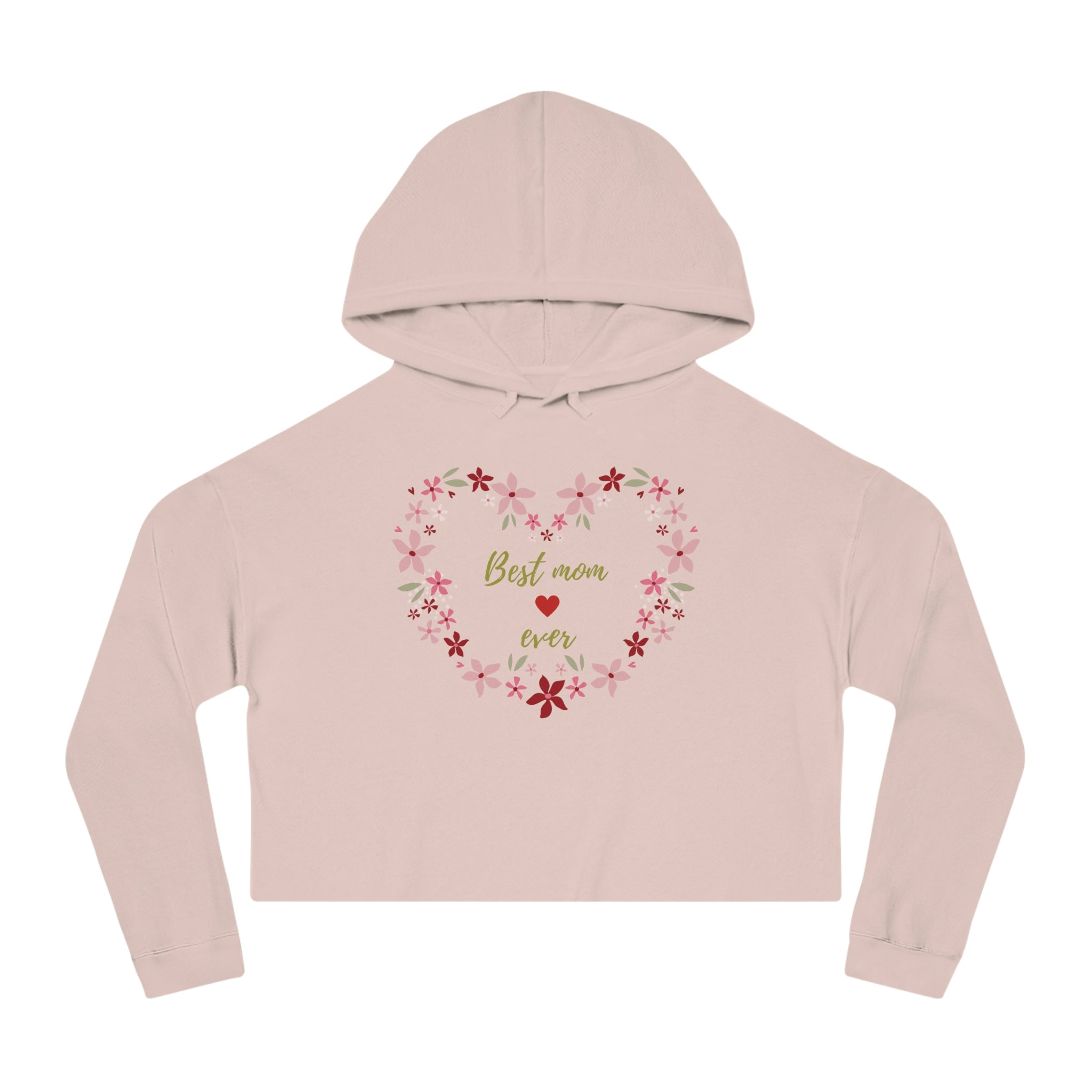 Best Mom Ever Women’s Cropped Hooded Sweatshirt