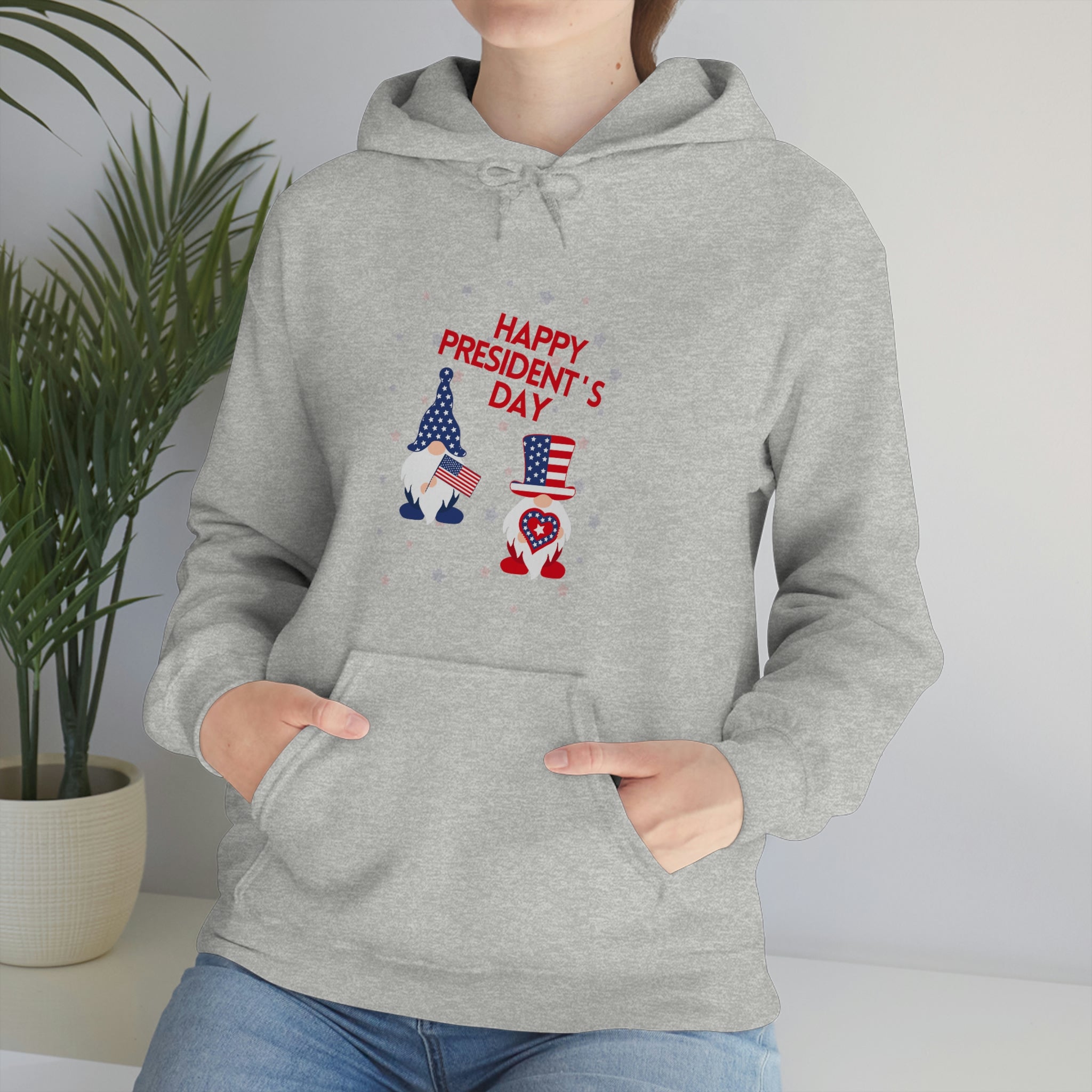 Happy President's Day Gnome Unisex Heavy Blend™ Hooded Sweatshirt