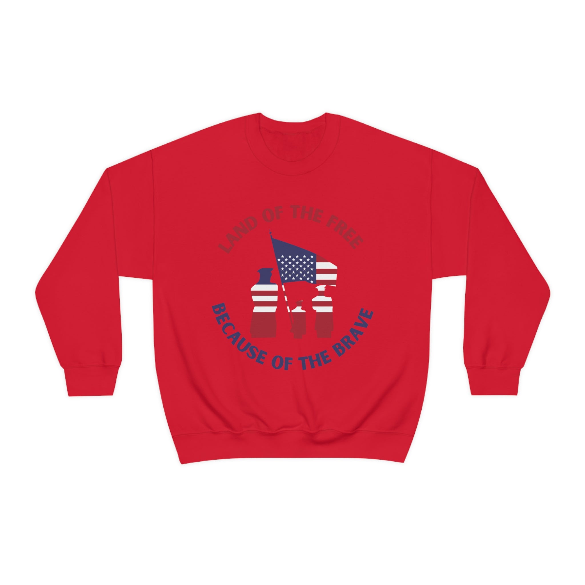 Memorial Day Land Of The Free Unisex Heavy Blend™ Crewneck Sweatshirt