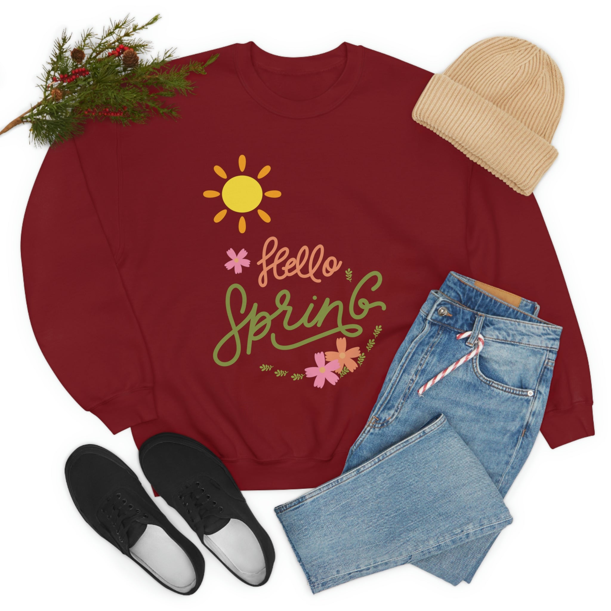 Spring Sunshine Unisex Heavy Blend™ Crewneck Sweatshirt