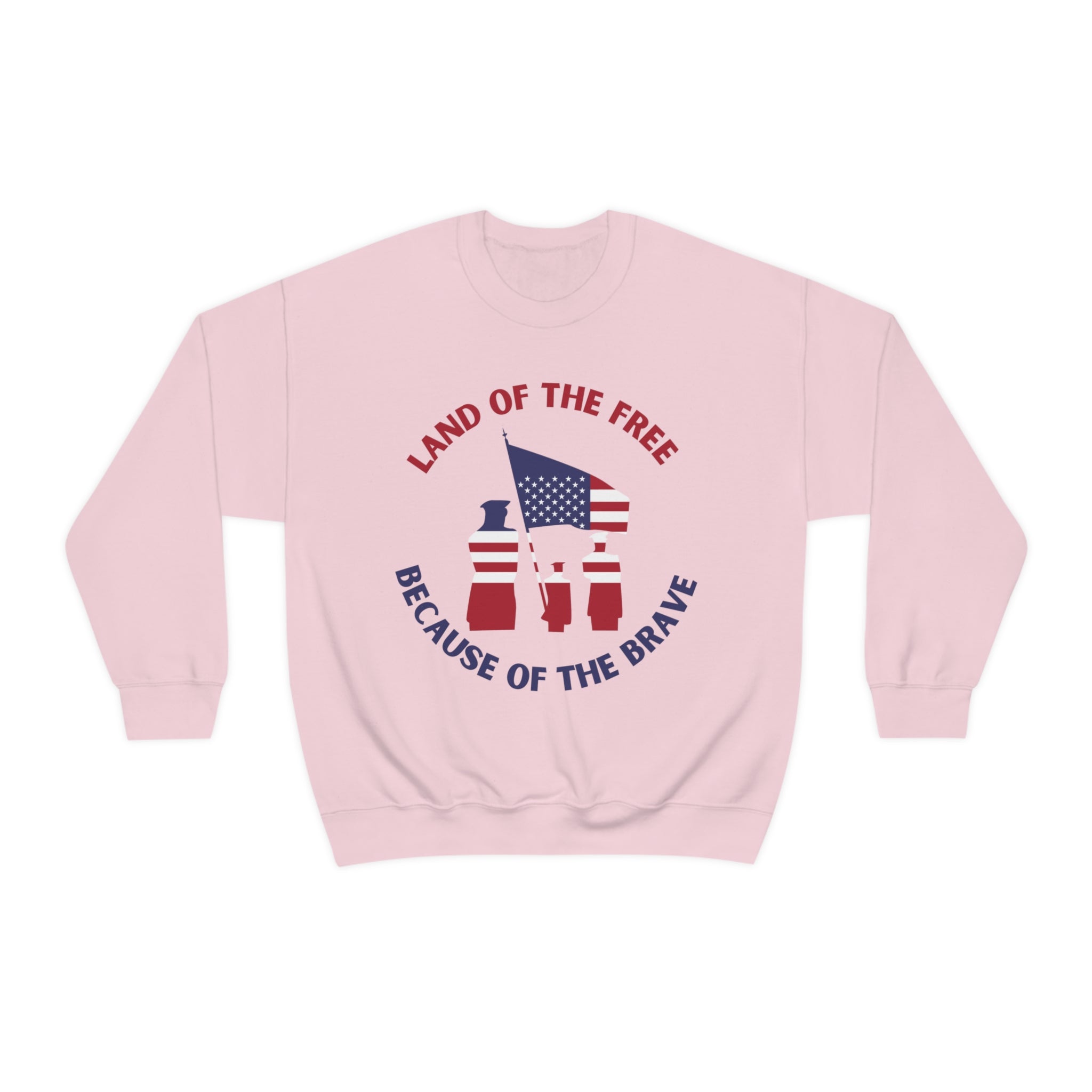 Memorial Day Land Of The Free Unisex Heavy Blend™ Crewneck Sweatshirt