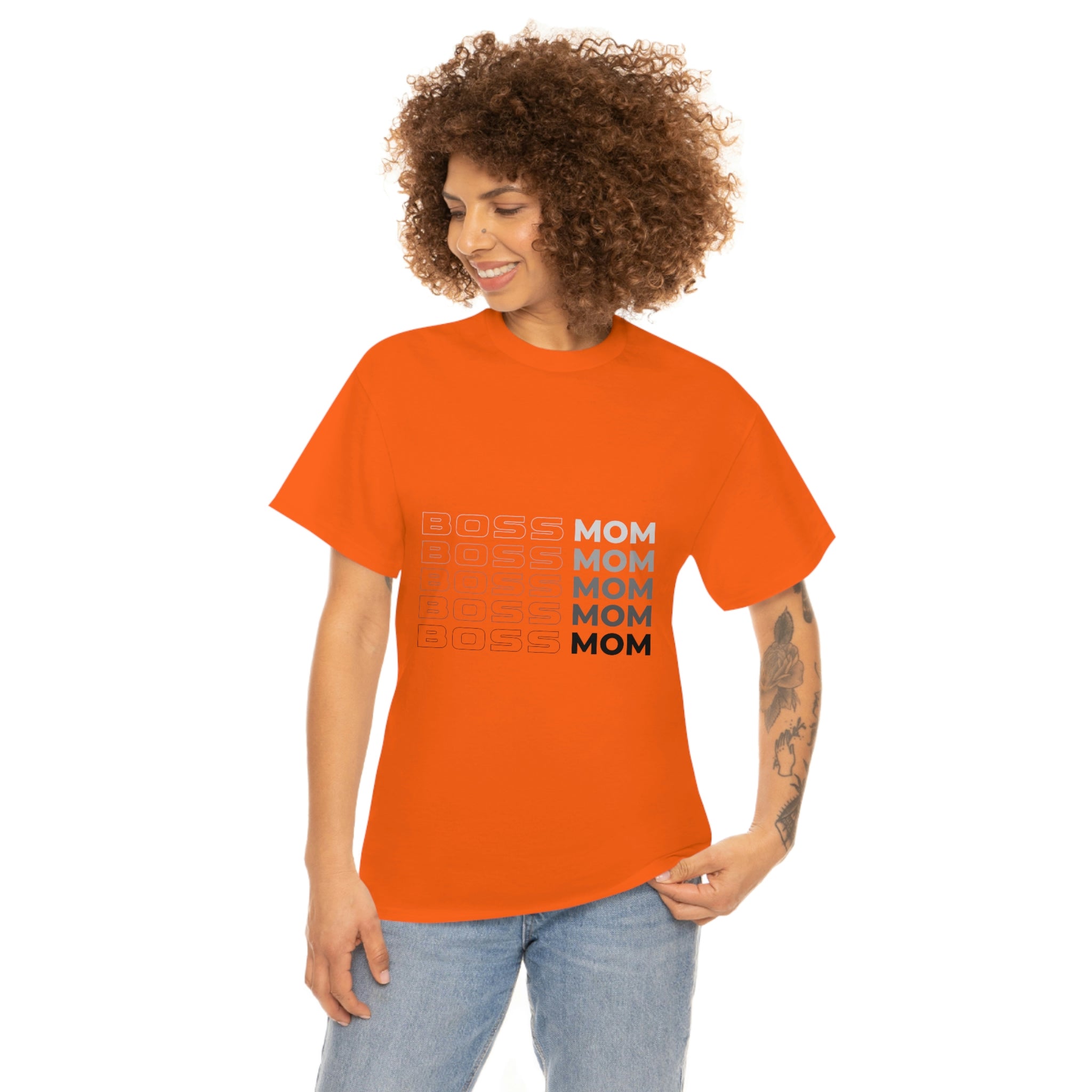 Boss Mom Unisex Heavy Cotton Tee