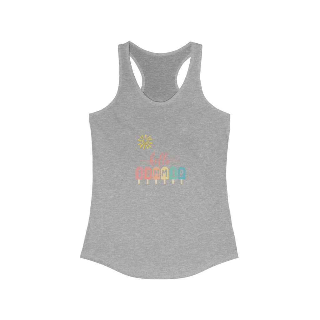 Sunny Hello Summer Women's Ideal Racerback Tank