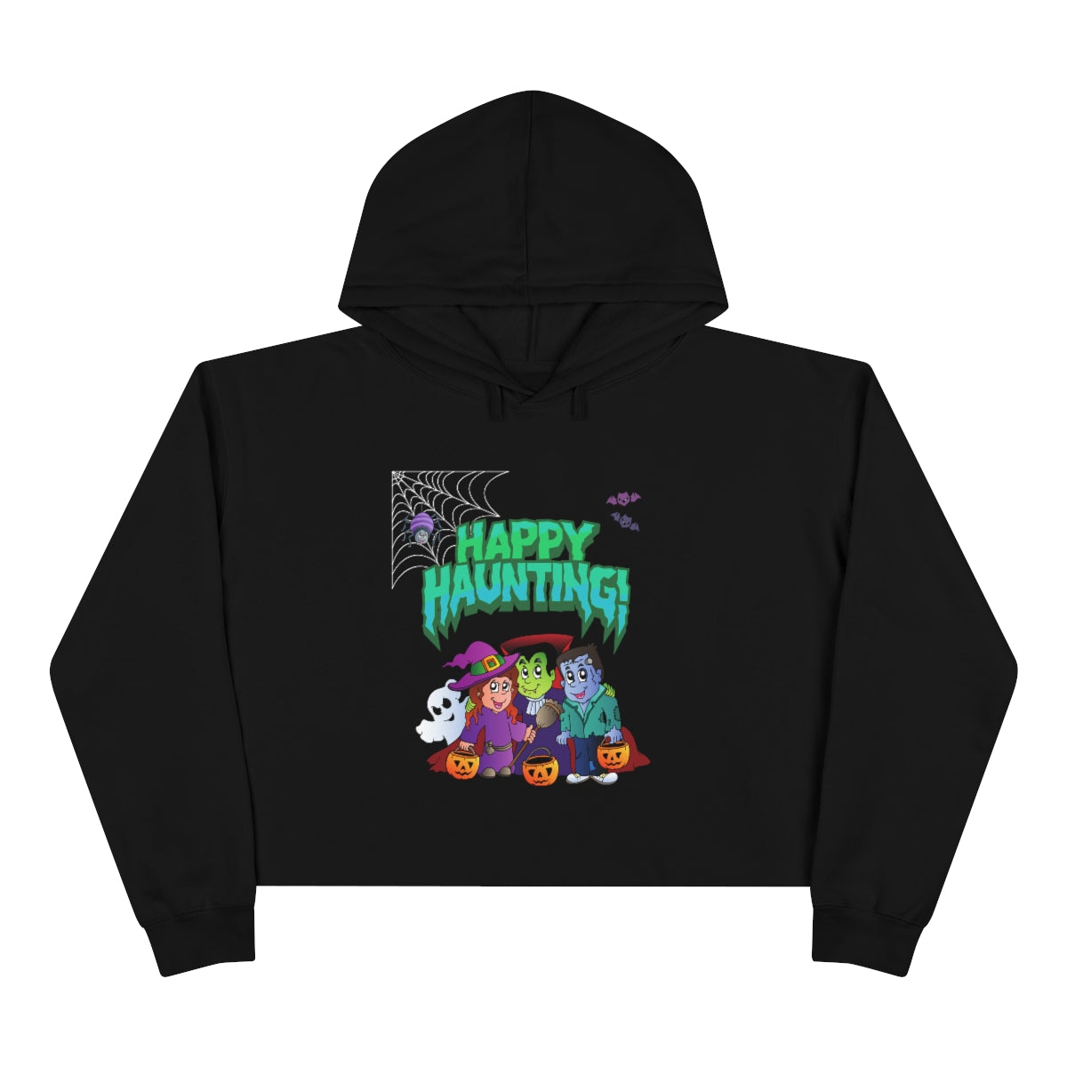 Happy Haunting Crop Hoodie