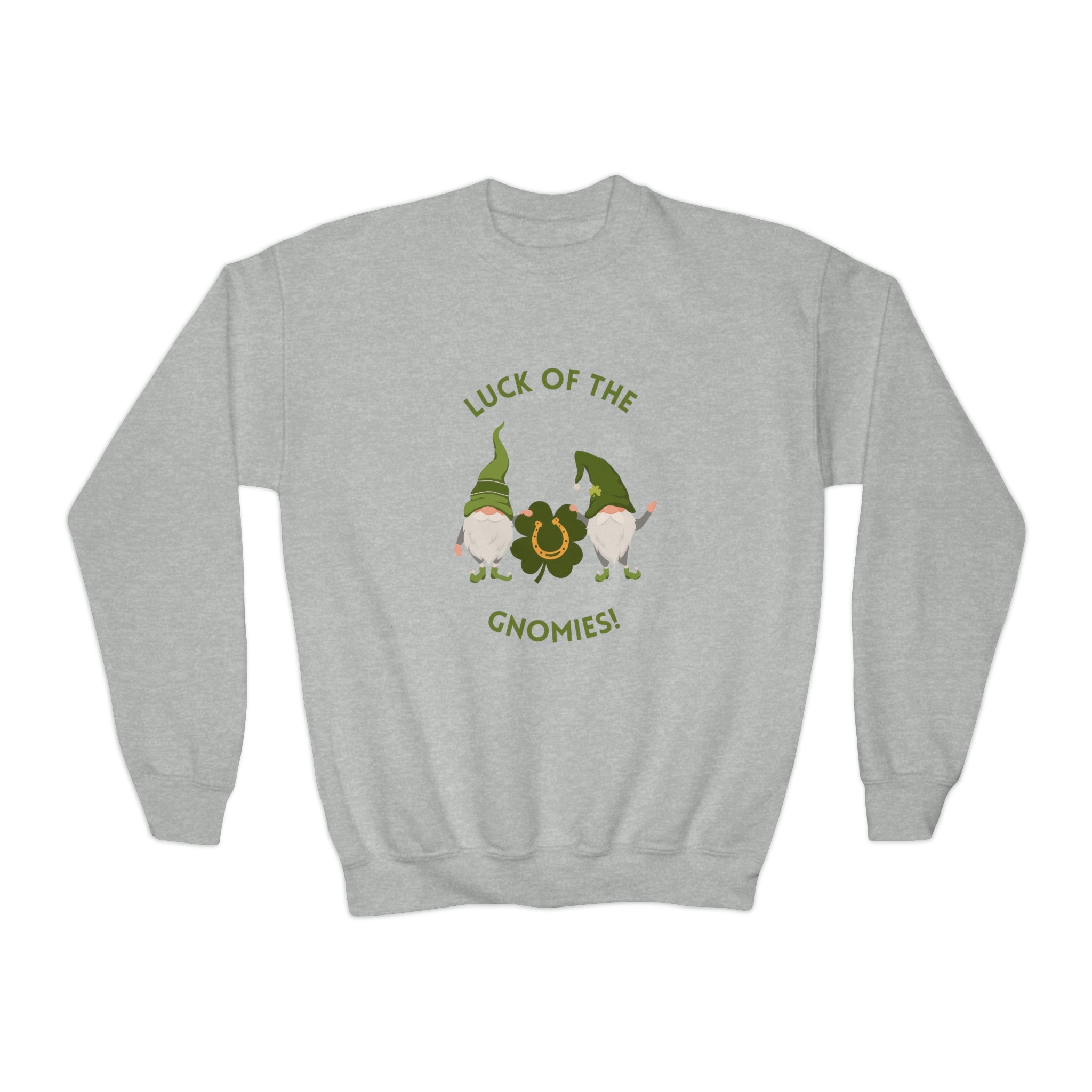 The Luck Of The Gnomies! Youth Crewneck Sweatshirt