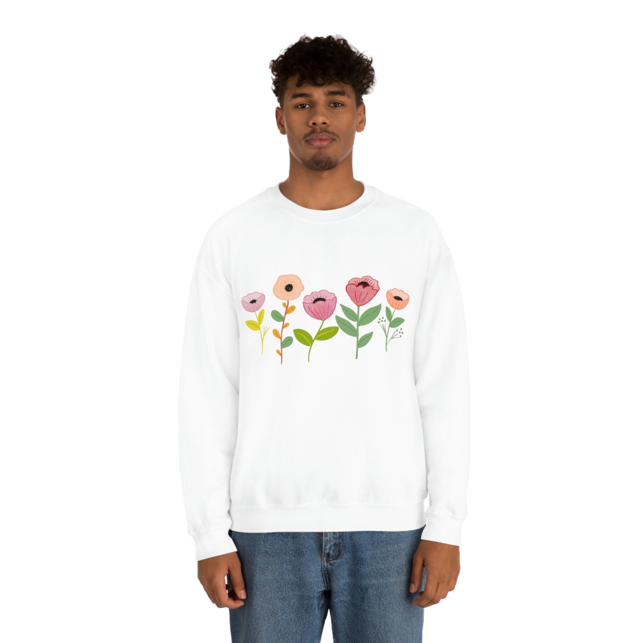 Spring Flowers Unisex Heavy Blend™ Crewneck Sweatshirt